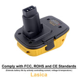 Lasica 2Pack DCA1820 18V to 20V Adapter Compatible with Dewalt 18V XRP Tools - Compatible with Dewalt 20V Max Battery DCB201 DCB203 DCB204 DCB206 - Compatible with Dewalt Battery Adapter DCA1820 Lasica