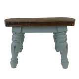 dwellington Farmhouse Wood Step Stool Bedside Stool Samll Rustic Plant Foot Stool for Bathroom, Kitchen, Bedroom dwellington