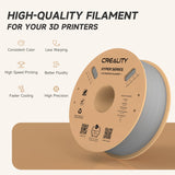 Official Creality Hyper PLA Filament 1.75mm, High Speed PLA 30-600mm/s 3D Printer Filament, Dimensional Accuracy +/-0.02mm, Fit Most FDM 3D Printers, 1KG(2.2lbs) Spool Gray Creality