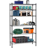 Dkeli Metal Wire Shelving Unit NSF Heavy Duty 6-Tier Height Adjustable Utility Steel Storage Shelves 42"L x 16"W x 72"H Commercial Grade Layer Shelf Organizer Rack 1500 LBS Capacity Garage Shelving Dkeli