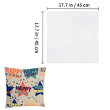 12 pcs Sublimation Blanks Pillow Cases 18"x 18" White Cushion Covers Pillow Covers Heat Transfer DIY Custom Picture Pillow Covers Glossy Satin OKBA