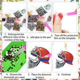 12 Pcs Baseball 5D DIY Diamond Art Painting Keychains Kits for Adult Beginners. Double Sided Hanging Baseball Keychains and Ornaments for Decoration Gifts (key05) Generic