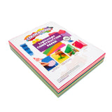 Colorations Lightweight Construction Paper, Value Pack, 10 Colors, 300 Sheets with Bonus Stencil, Everyday Use, Classroom Supplies, Daycare Supplies, Pre-School, at Home use Colorations