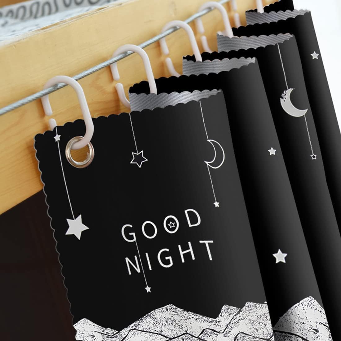 XGOPTS Bottom Bunk Bed Curtains Privacy Curtains Breathable Dustproof Single Bed Blackout Curtains Privacy Cloth Panels Underbed Loft Bed Canopy Tent Curtain Shading Drapes for Dorm XGOPTS