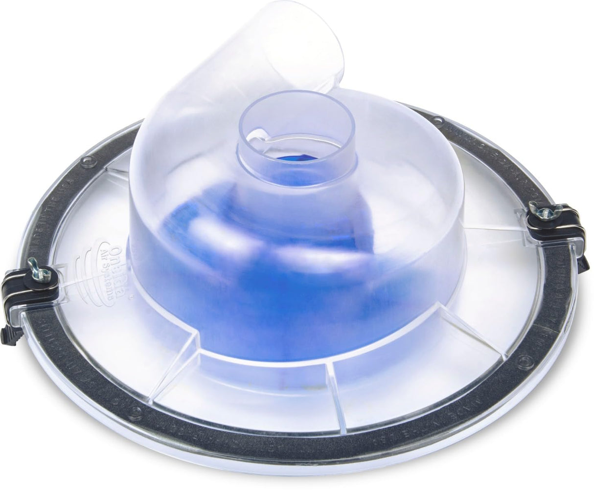 Dust Deputy Low-Pro Deluxe Lid Separator Kit with Clear Bucket for Wet/Dry Shop Vacuums Oneida Air Systems