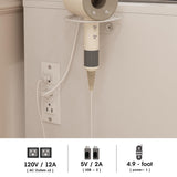 Makeup Vanity Desk with LED Lighted Sliding Mirror, Vanity Table with Jewelry Cabinet and 4 Drawers, Charging Station & Lots Storage Shelves, Adjustable Brightness, Dressing Table Cushioned Stool Set Vabches