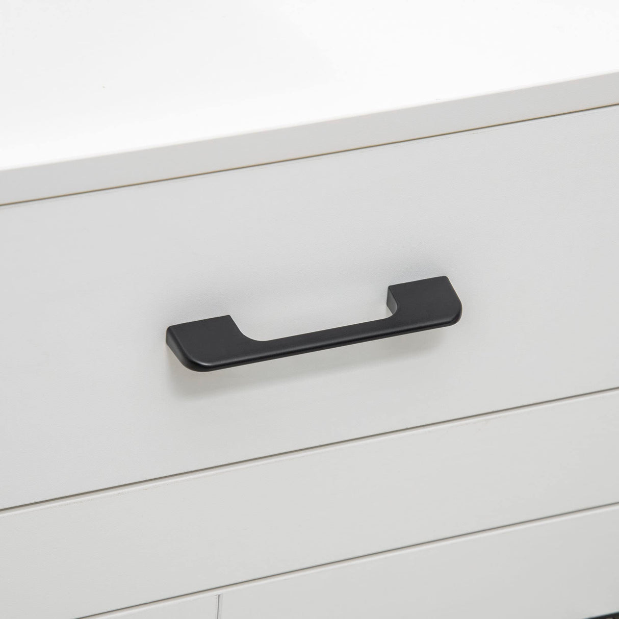 PawHut Dog Crate Furniture with Soft Water-Resistant Cushion, Dog Kennel End Table with Drawer, Puppy Crate for Small Dogs Indoor with 2 Doors, White PawHut