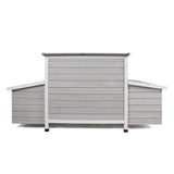 KEWASHIGOODS 58" Chicken Coop,Outdoor Large Chicken Coop with 6 Nesting Boxes,Weatherproof Poultry Cage,Removable Tray for Farm, Backyard KEWASHIGOODS