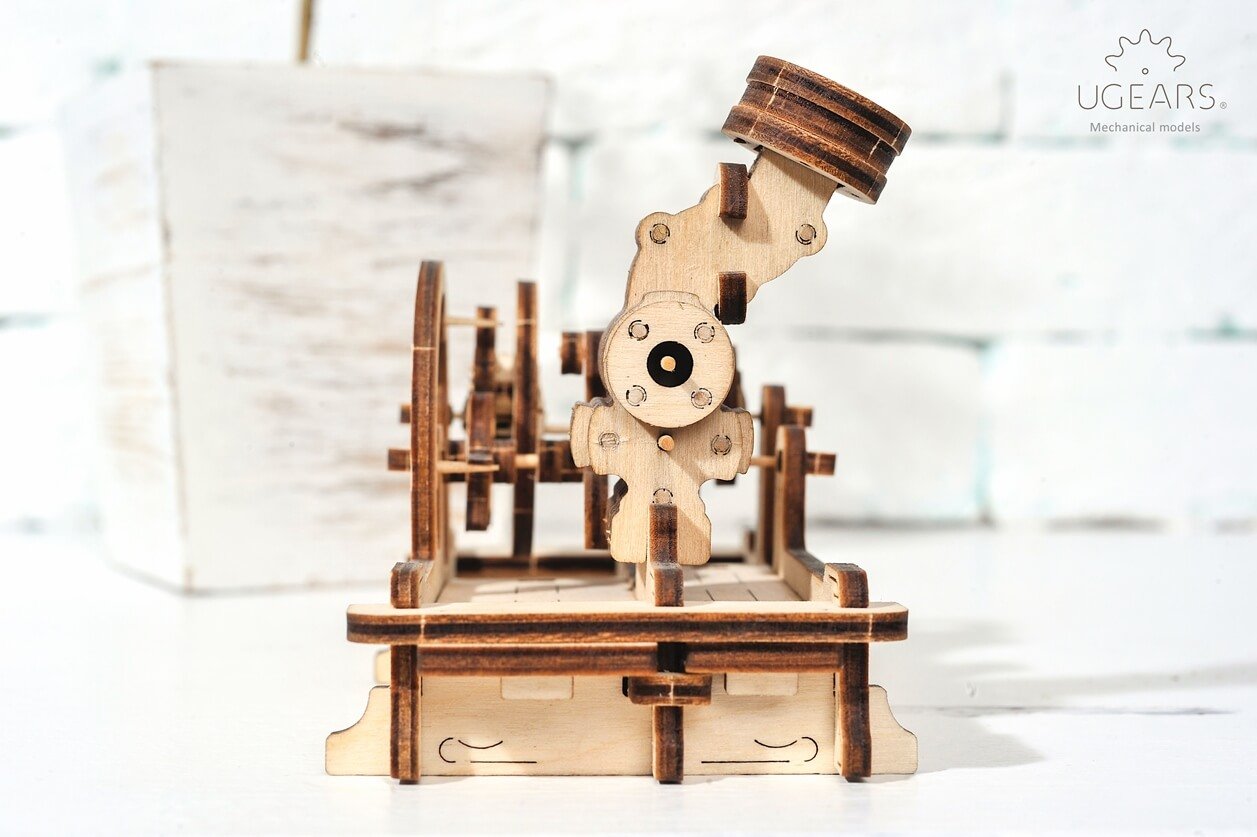 UGEARS Engine 3D Wooden Puzzle Brain Teaser Construction Set for Teens and Adults - WoodArtSupply