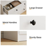 Tradare 9 Drawer Dresser for Bedroom, 59" Wide White Chest of Drawers, Wooden Dresser with 9 Drawers with Ample Storage, Modern Storage Organizer for Hallway,Nursery Tradare