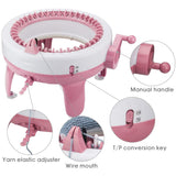 MIAOKE Knitting Machine, 40 Needles Smart Weaving Loom Knitting Round Loom, Knitting Board Rotating Double Knit Loom Machine, DIY Knitting Loom Machines Weaving Loom Kit for Adults and Kids MIAOKE