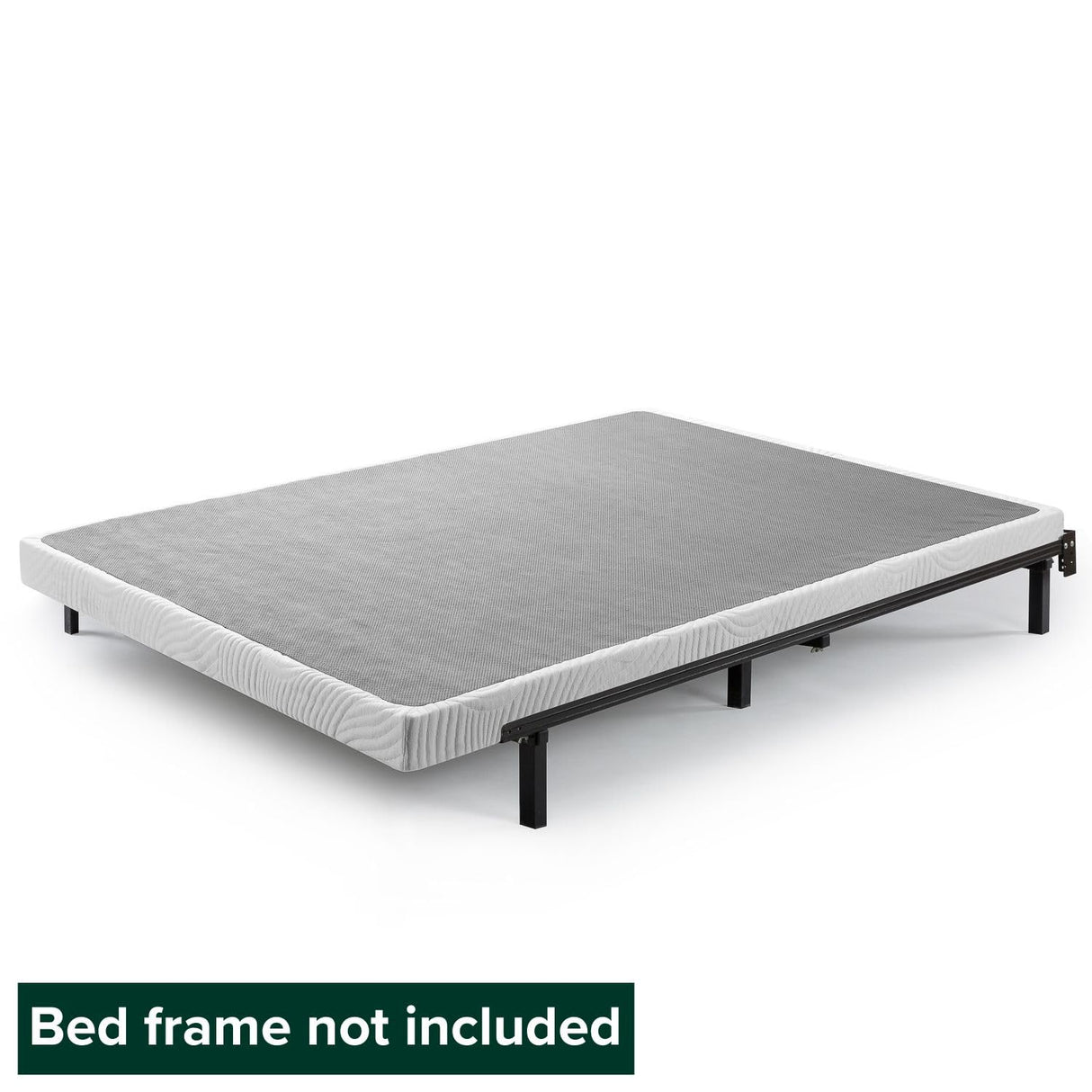 ZINUS Quick Lock Metal Smart Box Spring, 4 Inch Mattress Foundation, Strong Metal Structure, Easy Assembly, Full, White Zinus