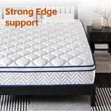 12 Inch King Hybrid Mattress in a Box - Individually Wrapped Coils & Gel Memory Foam for Back Support, Pressure Relief & Motion Isolation, CertiPUR-US Certified, Fiberglass-Free (76x80 Inches) FSNSTSM