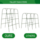 65"×50" Cucumber Trellis for Raised Bed,Tall Metal Arch Garden Trellis for Climbing Plants Outdoor,Vegetables,Plant Support Peas,Fruit,Flower,Grape,Tomato, Bean CFKEMZY