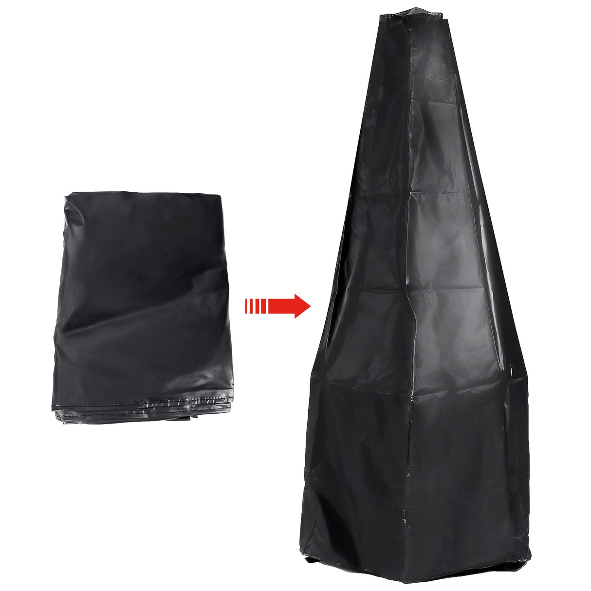 SINGLYFIRE Prairie Fire Outdoor Chiminea Fireplace Deck or Patio Backyard Wooden Fire Pit with Chiminea Cover Rust-Free Iron Black SINGLYFIRE