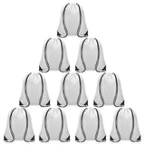 Grneric 10Pcs Drawstring Backpack Bulk Cinch Bag, Drawstring Bags Polyester for Gym Sports Beach Party Trip (White) Grneric