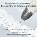 Ultrasonic Cutter for Plastic Leather Resin Acrylic Wood Sheet, Ultrasonic Cutting Knife with 5 Blades Xibelezal