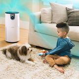 SHARK UA205 Nanoseal HEPA Air Purifier MAX with Clean Sense, Covers 1350 Sq Ft, XL Room, Captures 99.98% of Dust & Allergens, White (Renewed) Shark
