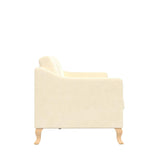 Mr. Kate Tess Sofa with Soft Pocket Coil Cushions, Small Space Living Room Furniture, White Linen Mr. Kate