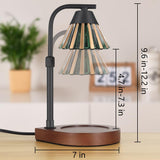 Candle Warmer Lamp with Timer & Dimmer, Farmhouse Electric Candle Lamp Wax Warmer for Jar Candles, Home Decor Gifts for Women, Grandma and Mom (09-Golden Green) copinpin