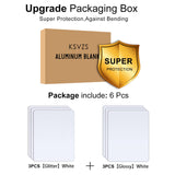 6 Pieces Aluminum Sublimation Blanks Sheet[8X10in] KSVZS Metal Blanks Sublimation Blanks,Metal Wall Frame Blanks Wall Decor for Bedroom,Living Room,Wedding,Family Pets,3+3 KSVZS
