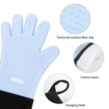 PYD Life 2 PCS 1 Pair Heat Resistant Glovers Silicone for Sublimation Blue Heat Proof Gloves Sublimation Accessories Tools for Tumbler Heat Press Sublimation Oven Sublimation Printing PYD Life