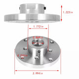 BestParts 4 Inch 1-1/4 Inch x 8TPI Threaded Steel FacePlate with Locking Set Screw,Fit for Wood Lathe Turning Reversing Lather BestParts