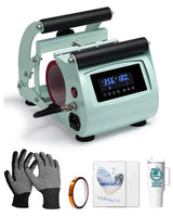 OFFNOVA 40 OZ Tumbler Heat Press Machine Mug Press Machine for Upper of 30oz 40oz Tumbler Sublimation Printing, 4 Adjustable Memory Modes Tumbler Press with Sublimation Paper, Tape and Gloves OFFNOVA