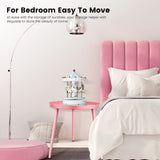 AOJEZOR Side Table: End Table for Any Room - Round Side Tables for Small Spaces - Pink with 3 Legged AOJEZOR