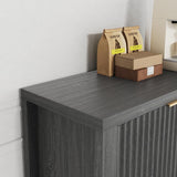 GarveeHome 59" TV Stand for TVs Up to 65 Inches, Mid Century Modern TV Entertainment Center with Storage Cabinets & Open Shelves, Wood TV Cabinet for Living Room, Gray Oak GarveeHome