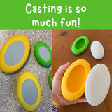 Silicone Molds - 6 pc Variety Art Stone Mold Set with Dome Template - Happy Dotting Company - for Rock Crafts, Dotting, Mandala Art Happy Dotting Company