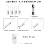 TW SHINE Warm White Christmas Lights, 20FT 100 Count Incandescent White Wire Christmas Tree Lights, Waterproof Xmas String Lights for Outdoor Indoor Home Party Decorations TW SHINE