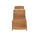 Christopher Knight Home Lahaina Wood Outdoor Chaise Lounge, Natural Yellow Christopher Knight Home