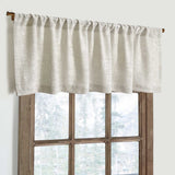 Kitchen Valances for Windows Modern Farmhouse Cotton Linen Valance Curtains Topper Country Rustic Bathroom Small Window Treatment Bohemian Decor (54x18 inch, Natural) Oindec