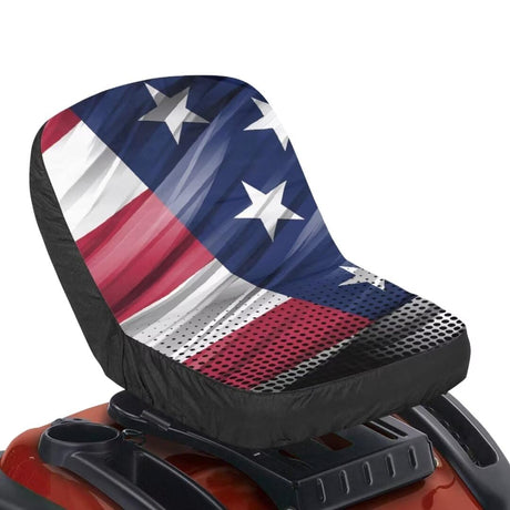 FUIALDOLG American Flag Universal Tractor Seat Cover Forklift Seat Cover Cushion Pad Universal Fit for Skid Loader Backhoe FUIALDOLG