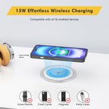 Kungfuking Pop Up Outlet for Countertop Kitchen, 15W Wireless Charger, 75W USB C Counter Top Electrical Power, 8 Outlets & 4 USB Ports, 4"Hole Recessed Popup Outlet for Island Conference Table Office Kungfuking