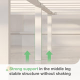 Novilla 14 Inch Full Size Bed Frame with Headboard, White Metal Platform Bed Frame, Full Bed Frame No Box Spring Needed, Easy Assembly Novilla