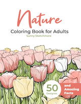 Nature Coloring Book for Adults: 50 Relaxing and Beautiful Scenes with Animals, Flowers, and Landscapes for Stress Relief, Featuring Unique and Detailed Illustrations WoodArtSupply