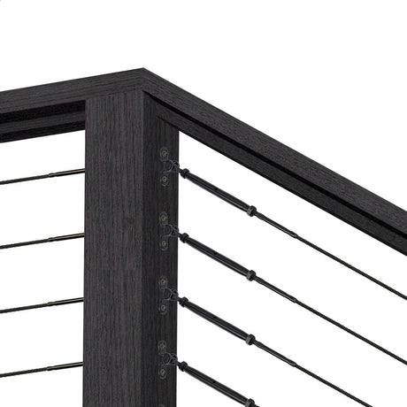 Toukioo Black Cable Railing Hardware Kit, for 1/8 Cable Railing System for Wood Posts, Stainless Steel Swage Toggle Turnbuckle 20 Pairs Toukioo