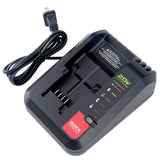 Lasica 20V Max Charger Compatible with Black & Decker 20V Battery and Compatible with Porter-Cable 20V Battery LBXR20 LBXR2020 PCC681L PCC685L PCC692L BDCAC202B 20-Volt Power Tool Battery Charger Lasica
