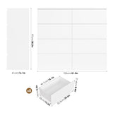 FINETONES 8 Drawer Dresser for Bedroom, White Dresser Double Chest of Drawers, Modern Wood Dressers with Deep Drawers for Living Room,White FINETONES