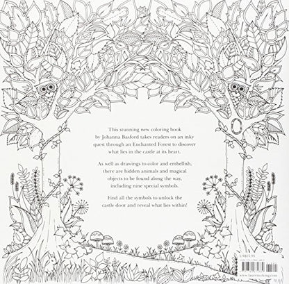 Enchanted Forest: An Inky Quest and Coloring book (Activity Books, Mindfulness and Meditation, Illustrated Floral Prints)