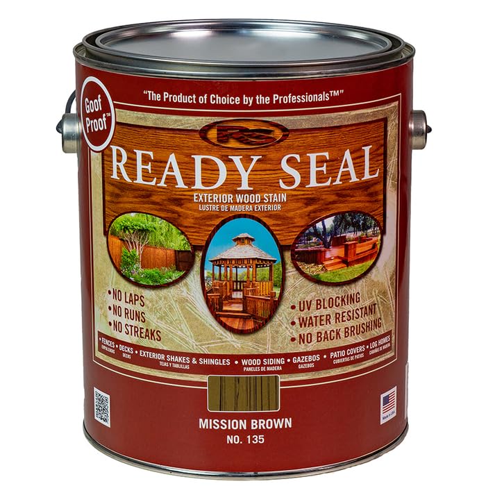 2-Pack of 1 gal Ready Seal 135 Mission Brown Exterior Stain & Sealer for Wood Ready Seal