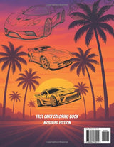 Modified Cars Coloring Book: A High-Octane Coloring Adventure for Car Lovers of All Ages | Large Print (Fast Cars Coloring Book) WoodArtSupply