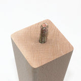 WEICHUAN Tapered Solid Beech Wood Replacement Sofa Couch Chair Ottoman Loveseat Coffee Table Cabinet Wood Furniture Feet Furniture Wood Legs(5.5" Set of 4) WEICHUAN