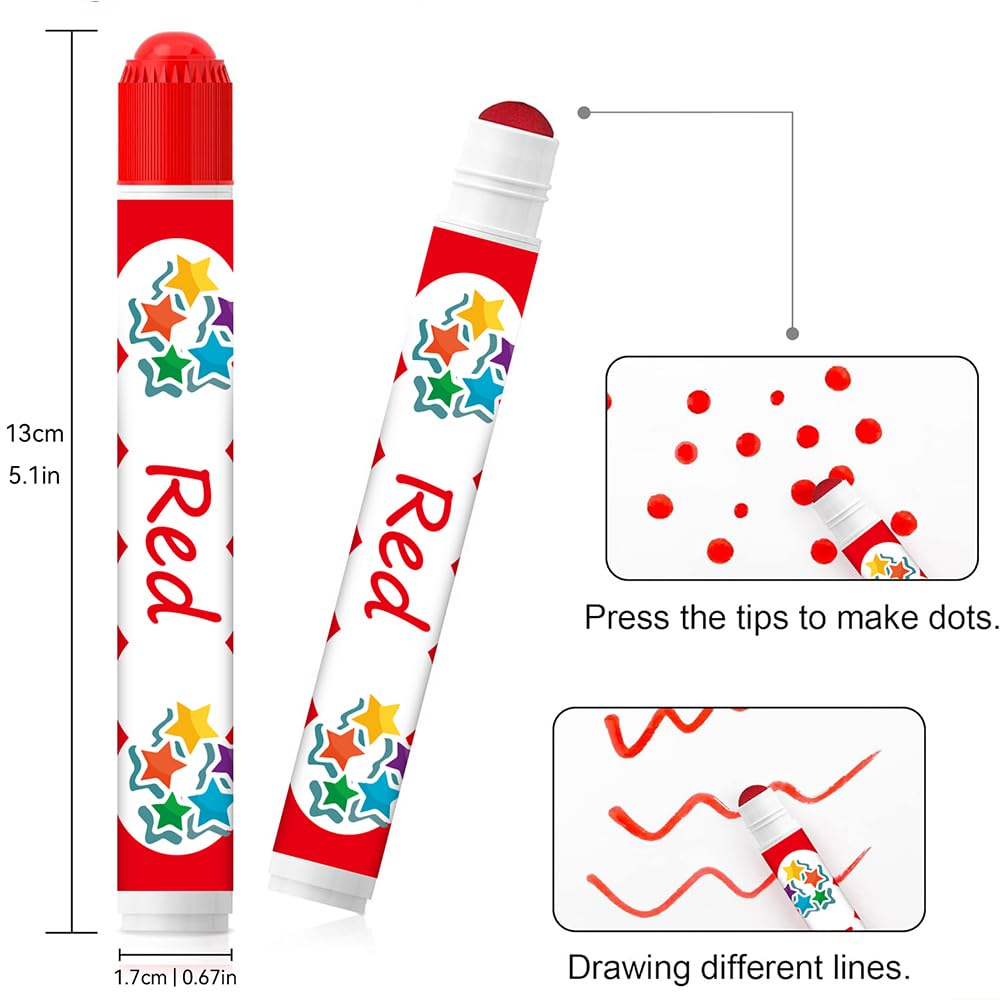 Blimark Bingo Daubers Clearance Dot Markers: Bright Non-Toxic Washable Mini Bingo Dobbers Paint Dot Art Markers Bingo Dabbers for Kids Toddlers - Perfect for Kids' Hand-Eye Coordination Development Blimark