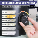TOAUTO 10Lbs Wax Melter for Candle Making - Candle Wax Melting Pot with Faster Pour Spout and Temperature Controller, No Cloggy and Easy Clean Up TOAUTO