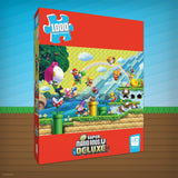 Super Mario “Chaos & Fun” 1,000 Piece Jigsaw Puzzle, Dimensions 19” x 27”, Collectible Puzzle Artwork Featuring Mario, Luigi, Nabbit and More! Officially Licensed Nintendo Puzzle & Merchandise USAOPOLY