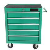 SLifet Tool Cart 5-Drawer, Tool Box with Wheels, Rolling Tool Chest, Multifunctional Tool Cart, Tool Storage Organizer Trolley with Interlock System, Mechanic Tool Storage Cabinet, for Garage SLifet
