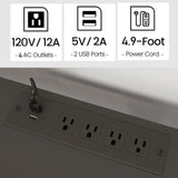 HHETOGOL Black LED TV Stand for Living Room 75 Inch Wood TV Media Console for 45/55/65/75 inch TVs，Industrial TV Stand，TV Stand Media Entertainment Center with Power Outlet ，Rustic Brown CALTV06BKE HHETOGOL